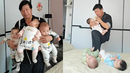 爺爺照顧龍鳳三胞胎,練成 金牌月嫂 半年沒睡過整覺,1天喂36頓奶